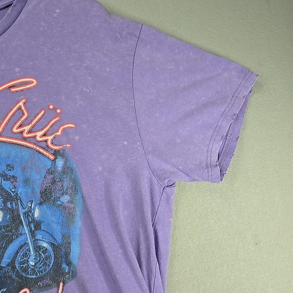 Motley Crue T-Shirt Men’s XL Sz Purple Girls Girls Girls 1987 Tour Graphic Tee - Picture 3 of 12